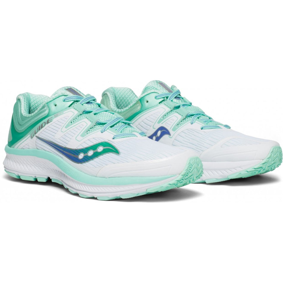 Anterior view of women's saucony guide iso running shoes (7027779403938)