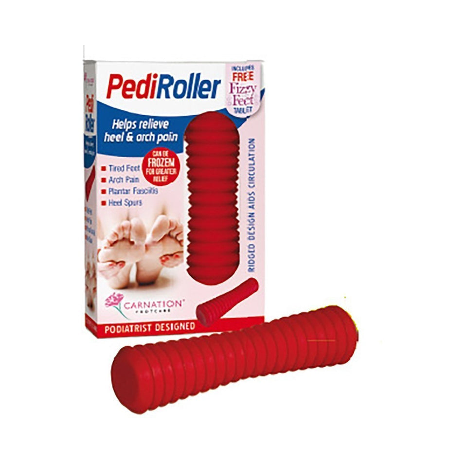 Front view of carnation footcare pediroller (7077237129378)