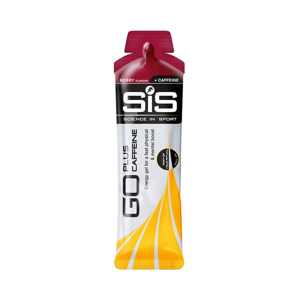 Front view of sis science in sport go gel plus caffeine (7074428551330)