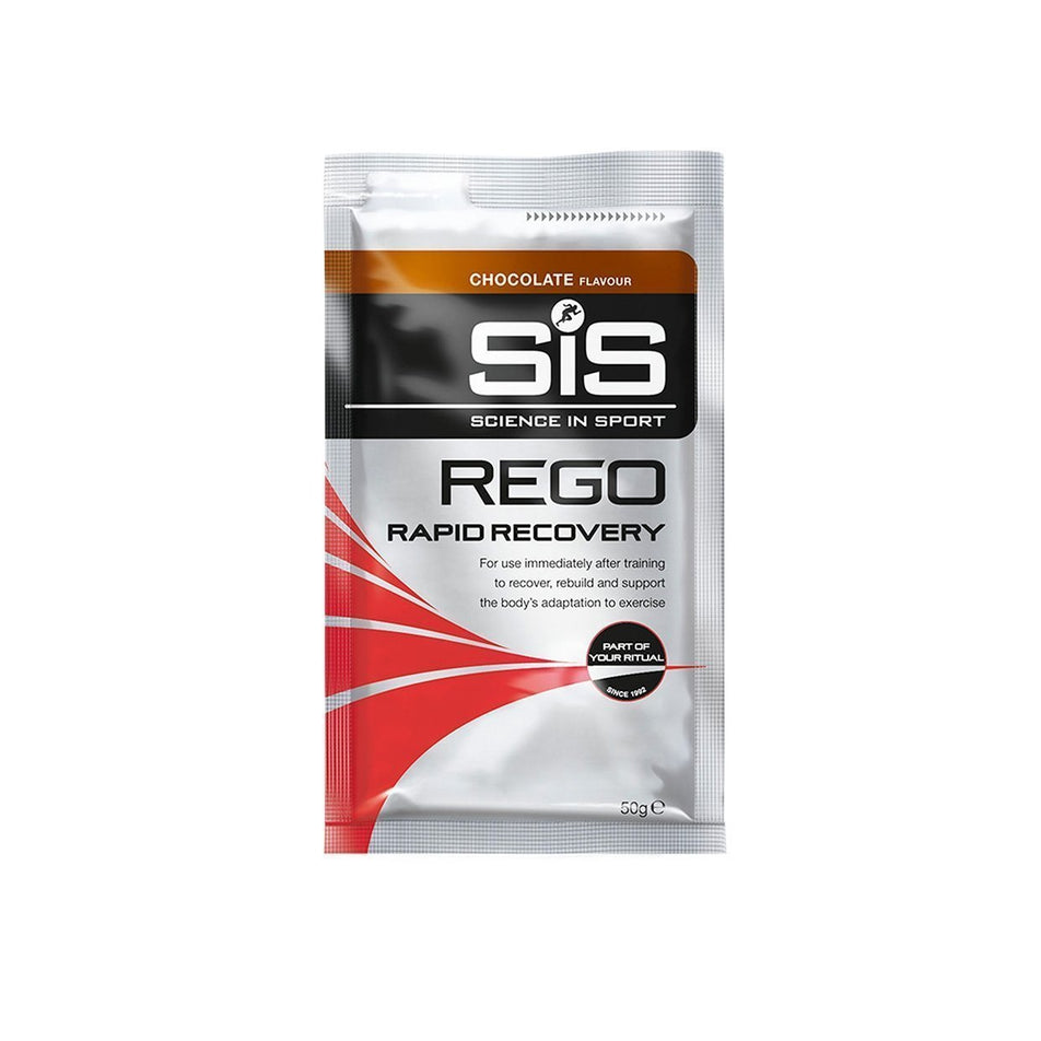 Front view of sis science in sport rego rapid recovery sachet (7076536680610)