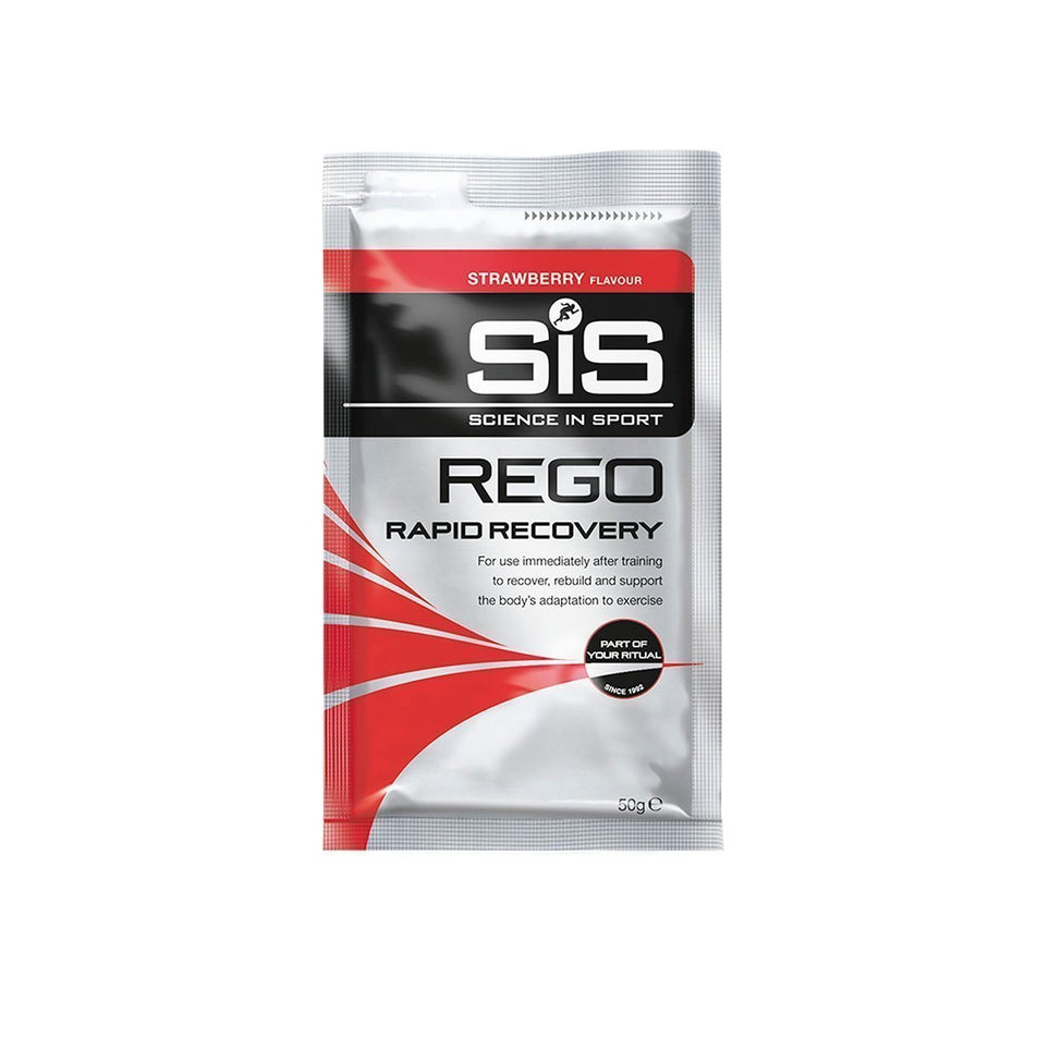 Front view of sis science in sport rego rapid recovery sachet (7076550148258)