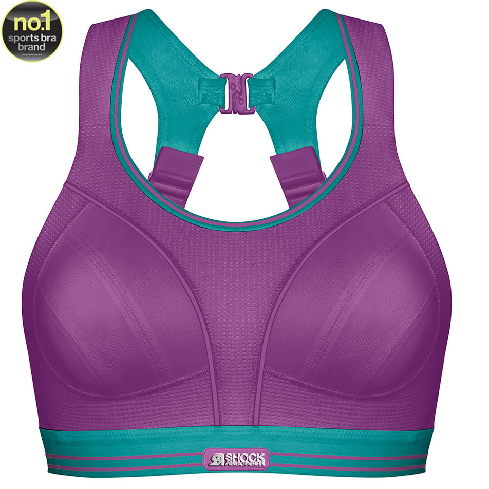 Front view of women's shock absorber run sports bra (7064831197346)